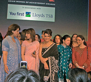 Kavita on stage at the AWA Awards 2005