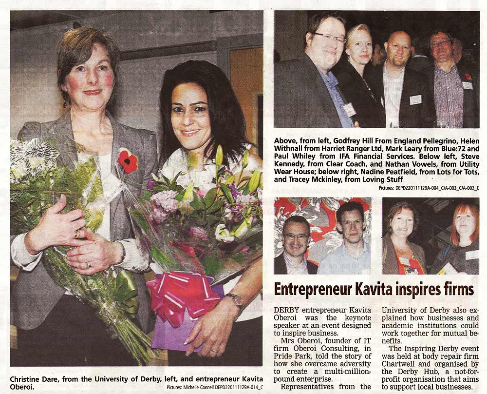 Entrepreneur Kavita Inspires Firms