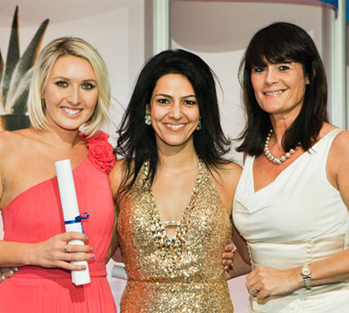 Kavita with PharmaTimes "Experienced Pharma Representative of the Year Award 2012" winners, Alison Birtwistle of Novartis and Katie Turner of Galderma