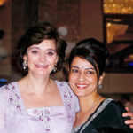 Kavita Oberoi with Cherie Blair