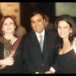 Kavita Oberoi with billionaire Mukesh Ambani and his wife Nita