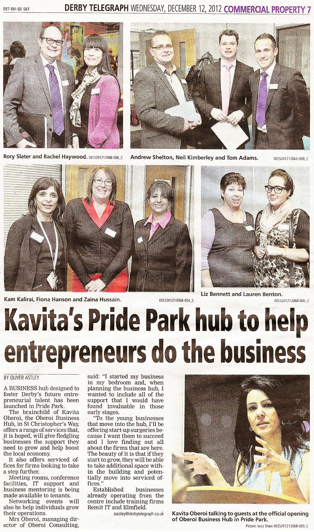 Oberoi Business Hub Opening - Kavita Oberoi OBE