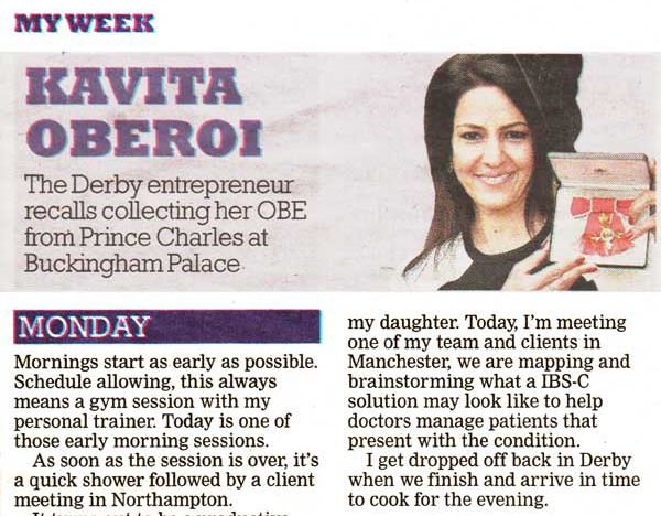 Kavita Recalls Receiving Her OBE - Kavita Oberoi OBE