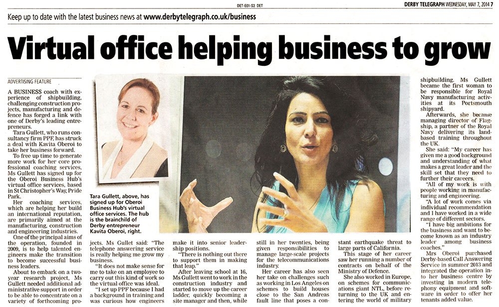 Virtual Office Helping Business to Grow - Kavita Oberoi OBE